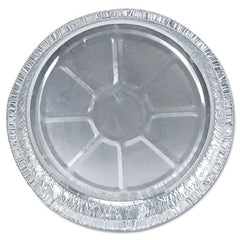 HFA® Round Aluminum Containers, 48 oz, 9" Diameter, Silver, 500/Carton