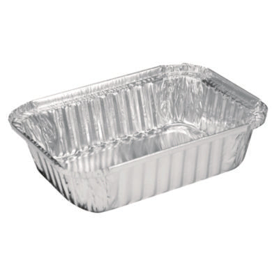 HFA® Aluminum Oblong Containers, 1.5 lb, 5.13 x 7.06 x 1.69, Silver, 500/Carton Takeout Food Containers - Office Ready