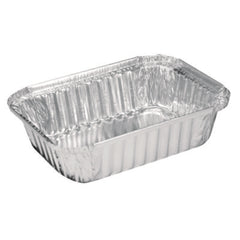 HFA® Aluminum Oblong Containers, 1.5 lb, 5.13 x 7.06 x 1.69, Silver, 500/Carton