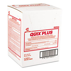 Chix® Quix® Plus Cleaning and Sanitizing Towels, 13.5 x 20, Pink, 72/Carton