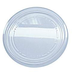 Fabri-Kal® Recycleware® Round Deli Container Lids, Flat Plug Fit, Clear, Plastic, 500/Carton