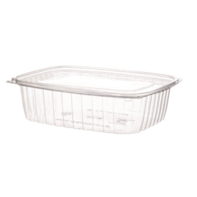 Eco-Products® Rectangular Deli Containers with Lid, 48 oz, 8 x 6 x 2, Clear, Plastic, 50/Pack, 4 Packs/Carton Takeout Food Containers - Office Ready