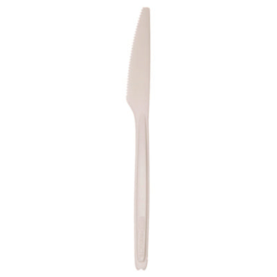 Eco-Products® Cutlery for Cutlerease Dispensing System, Knife, Plastic, White, 960/Carton Disposable Knives - Office Ready