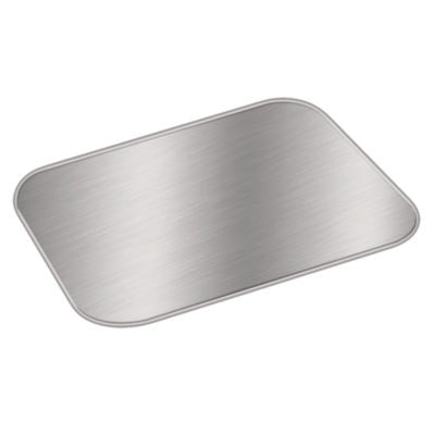 HFA® Laminated Board Lid, 5.5 x 4.5, Silver/White, Aluminum, 1,000/Carton Takeout Food Containers - Office Ready