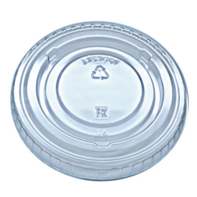 Fabri-Kal® Kal-Clear®/Nexclear® Drink Cup Lids, Flat Lid with No Slot, Fits 9 to 10 oz Cold Cups, Clear, 2,500/Carton Cold Cup Lids - Office Ready