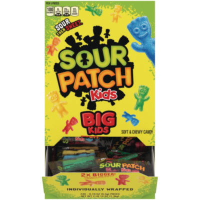 Sour Patch Kids® Grab-and-Go Candy Snacks, Grab-and-Go, 240-Pieces/Box Candy - Office Ready