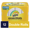 Bounty® Essentials Select-A-Size Kitchen Roll Paper Towels, 2-Ply, 108 Sheets/Roll, 12 Rolls/Carton Perforated Paper Towel Rolls - Office Ready