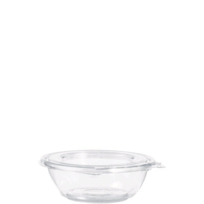 Dart® SafeSeal Tamper-Resistant, Tamper-Evident Bowls, Tamper-Evident Bowls with Flat Lid, 8 oz, 5.5