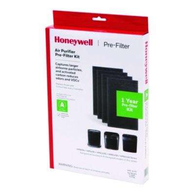 Honeywell Pre-Cut Carbon Pre-Filter, Fits Models: HPA094/HPA100/HPA101/HPA104/HPA105/HPA106/HPA3100/HPA5100/HPA5150, Box of 4 Filters Air Purifier Pre-Filters - Office Ready