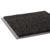 Crown Cross-Over™ Indoor Wiper/Scraper Mat, Olefin/Poly, 48 x 72, Gray Wiper Mats - Office Ready