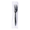 Boardwalk® Mediumweight Wrapped Polypropylene Cutlery, Fork, Black, 1,000/Carton Disposable Forks - Office Ready