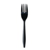 Boardwalk® Mediumweight Wrapped Polypropylene Cutlery, Fork, Black, 1,000/Carton Disposable Forks - Office Ready