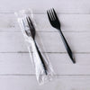 Boardwalk® Mediumweight Wrapped Polypropylene Cutlery, Fork, Black, 1,000/Carton Disposable Forks - Office Ready