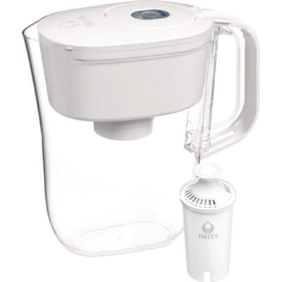 Brita® Classic Water Filter Pitcher, 40 oz, 5 Cups, Clear, 2/Carton Water Filtration System Decanters/Pitchers - Office Ready