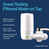 Brita® Water Faucet Mount Filtration System, Filter Change Reminder, White Faucet/Tap Water Filters - Office Ready