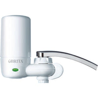 Brita® Water Faucet Mount Filtration System, Filter Change Reminder, White Faucet/Tap Water Filters - Office Ready