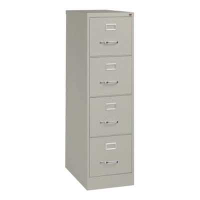 Alera® Four-Drawer Economy Vertical File, 4 Letter-Size File Drawers, Light Gray, 15