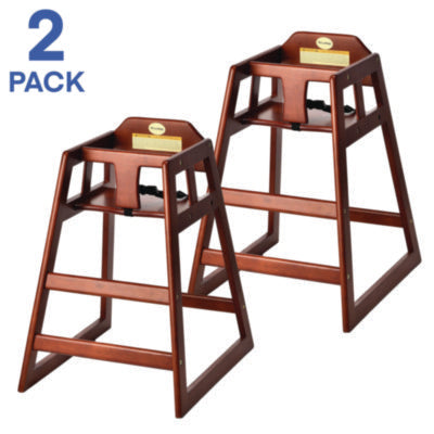 Alpine Industries Wooden Stackable High Chair, Supports up to 50 lbs, 29.02