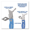 Sheffield Folding Lock Back® Utility Knife Set, 1 Standard, 1 Mini, Blue Folding Utility/Box Cutters - Office Ready