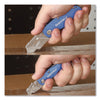 Sheffield Folding Lock Back® Utility Knife Set, 1 Standard, 1 Mini, Blue Folding Utility/Box Cutters - Office Ready