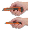 Great Neck® Snap-Off Utility Knife Set, 9 mm Knife, 18 mm Knife, Orange/Black Snap Blade Utility/Box Cutters - Office Ready