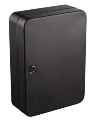 AdirOffice Steel Secure Key Cabinet with Key Lock, 48-Key, 7.1 x 3.1 x 10, Stainless Steel 304, Black Key Cabinets - Office Ready