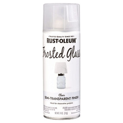 Rust-Oleum® Specialty Frosted Glass Spray Paint, Matte Clear, 11 oz Aerosol Can, 6/Carton Specialty Paints & Primers - Office Ready
