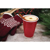 Dart® SOLO® Party Plastic Cold Drink Cups, 16 oz, Red, 24/Pack, 25 Packs/Carton Cold Drink Cups - Office Ready