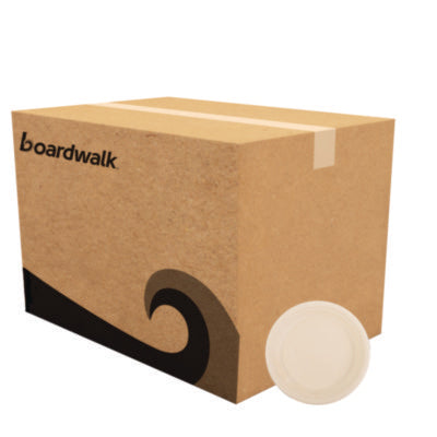 Boardwalk® Bagasse PFAS-Free Dinnerware, Plate, Sugarcane, 9