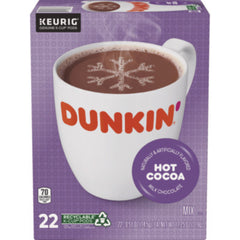 Dunkin'® Milk Chocolate Hot Cocoa K-Cup® Pods, 22/Box