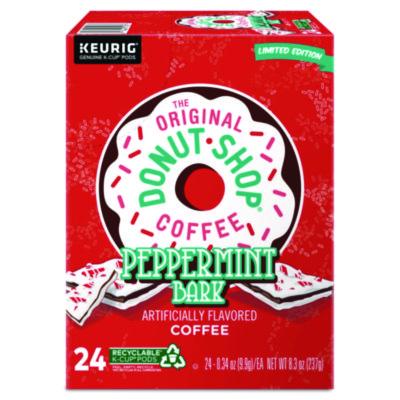 The Original Donut Shop® Peppermint Bark K-Cup® Pods, 24/Box Coffee K-Cups - Office Ready