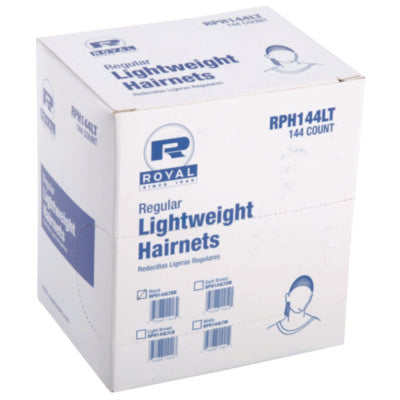 AmerCareRoyal® Lightweight Latex-Free Hairnets, Nylon, 24