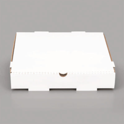Karat® Corrugated Paper Box, 12 x 12 x 1.97, White/Brown, 50/Carton Pizza Boxes - Office Ready