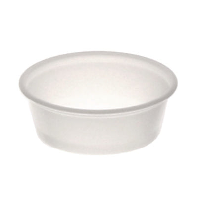 Pactiv Evergreen Plastic Portion Cup, 1.5 oz, Translucent, 125/Sleeve, 20 Sleeves/Carton Portion Cups - Office Ready