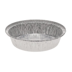 Pactiv Evergreen Aluminum Take-Out Container, 24 oz, 7" Diameter x 1.53" h, Silver, 250/Carton