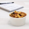 SOLO® Double Poly Paper Food Containers, 6 oz, 3.83" Diameter x 1.99" h, White, 1,000/Carton Takeout Food Containers - Office Ready