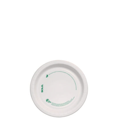 SOLO® Compostable Paper Dinnerware, ProPlanet Seal, Plate, 6