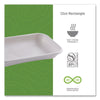 Eco-Products® WorldView Vanguard Rectangular Container, 12 oz, 7 x 4.75 x 1, Sugarcane Fiber, White, 400/Carton Takeout Food Containers - Office Ready