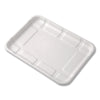 Eco-Products® Meat & Produce Food Trays, 8.5 x 6.2 x 0.5, White, Sugarcane Fiber, 400/Carton Butcher Food Containers - Office Ready