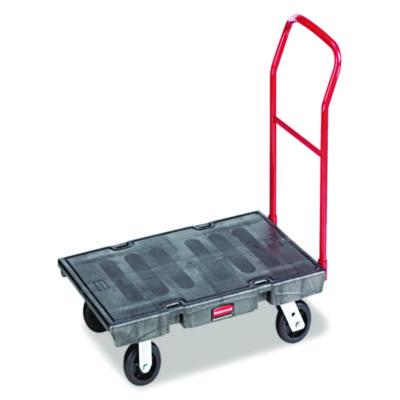 Rubbermaid® Commercial Heavy-Duty Platform Truck, 2,000 lb Capacity, 24 x 48 Platform, Black Platform Trucks - Office Ready