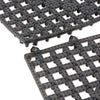 San Jamar® Versa-Mat® Bar-Shelf Liner, Plastic, 12w x 12d x 0.25h, Black, 24/Carton Shelving Liners - Office Ready