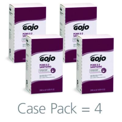 GOJO® E2 Sanitizing Lotion Soap with PCMX, For Pro TDX Dispenser, Fragrance-Free, 2,000 mL, 4/Carton Lotion Soap Refills - Office Ready