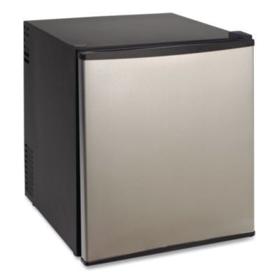 Avanti 1.7 Cu. Ft. Superconductor Compact Refrigerator, Black/Stainless Steel Cube Refrigerators - Office Ready
