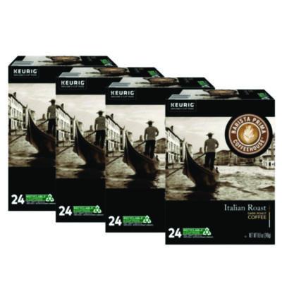 Barista Prima Coffeehouse® Italian Roast K-Cups® Coffee Pack, 24/Box, 4 Box/Carton Coffee K-Cups - Office Ready