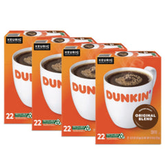 Dunkin'® K-Cup® Pods, Dunkin Regular, 88/Carton