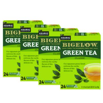 Bigelow® Green Tea K-Cup® Pack, 24/Box, 4 Box/Carton Tea K-Cups - Office Ready