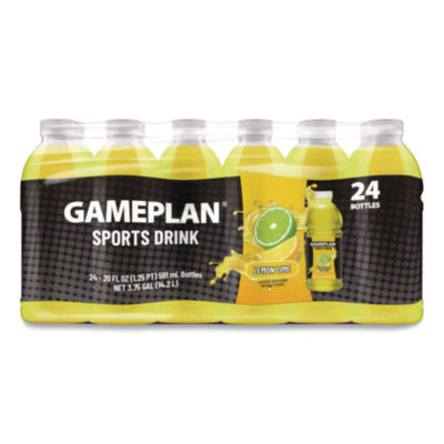 Niagara® Bottling Gameplan® Sports Drink, Lemon Lime, 20 oz Bottle, 24/Carton Sports Drinks - Office Ready