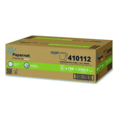 Papernet® HyTech Seas Hardwound Roll Towel Kraft, 1-Ply, 7.9" x 700 ft, Brown, 6/Carton