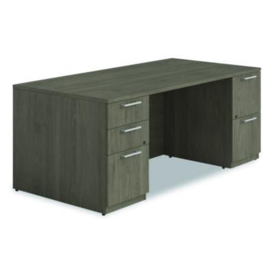 Alera® Seville Series Double Pedestal Desk, 72
