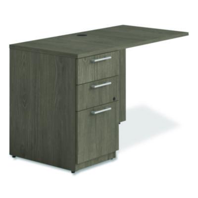 Alera® Seville Series Desk Return With Pedestal, Left, 48